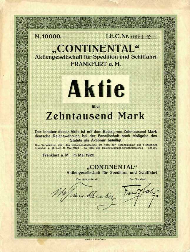 Continental AG fr Spedition und Schiffahrt