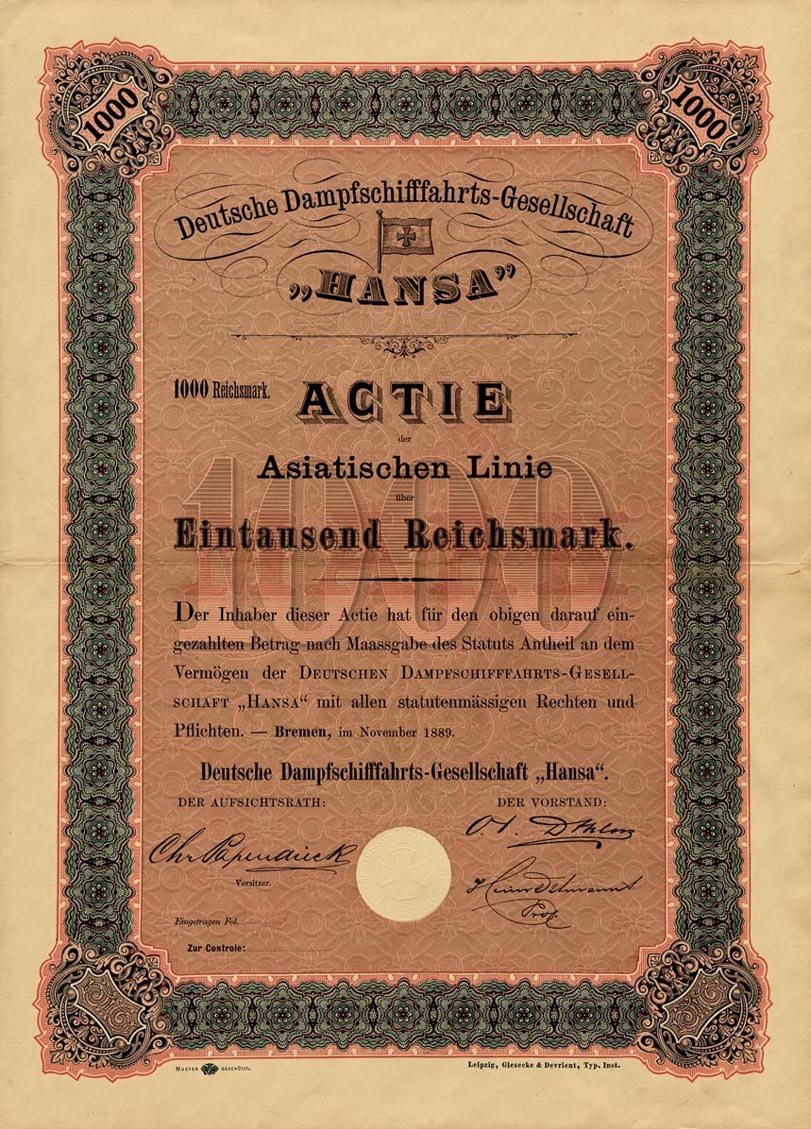 Deutsche Dampfschifffahrts-Gesellschaft Hansa Asiatische Linie