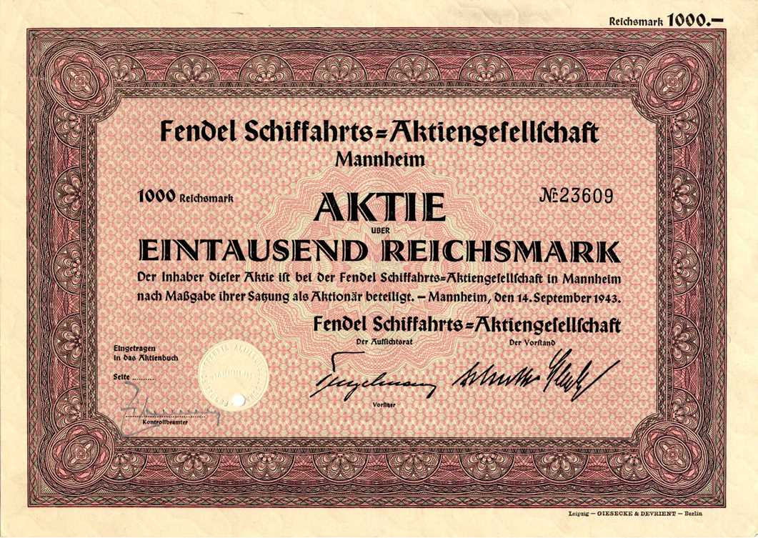 Fendel Schiffahrts-Aktiengesellschaft Mannheim