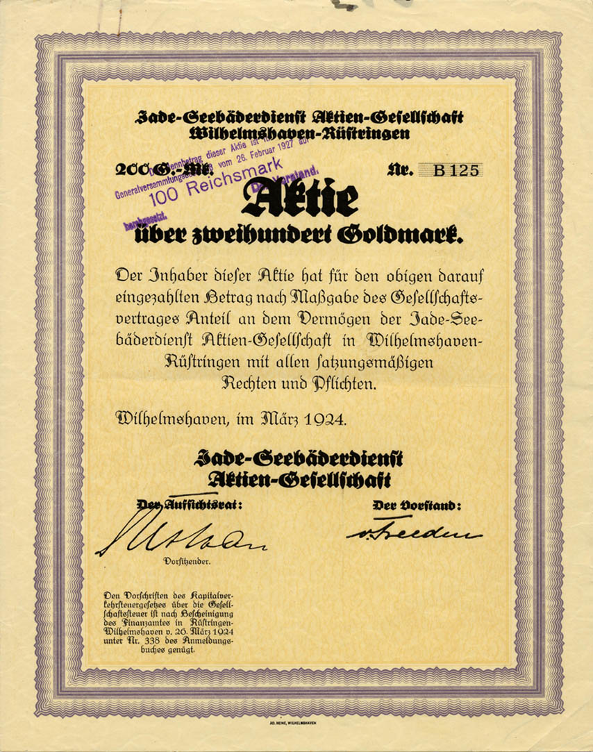 Jade-Seebderdienste
