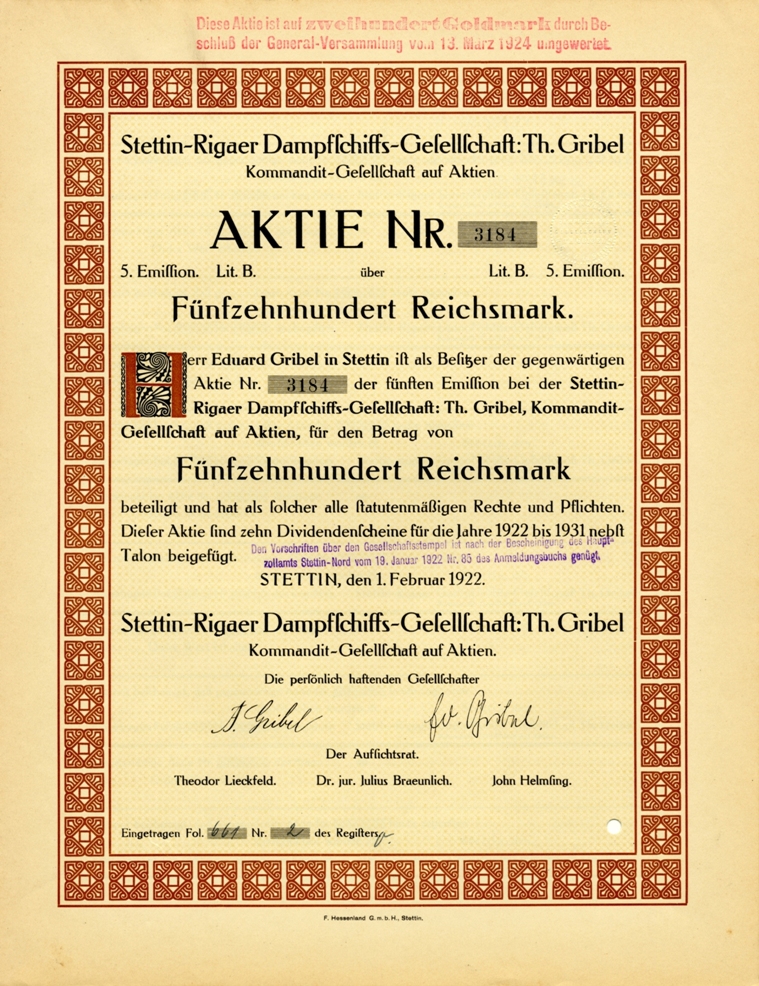 Stettin-Rigaer Dampfschiffs-Gesellschaft