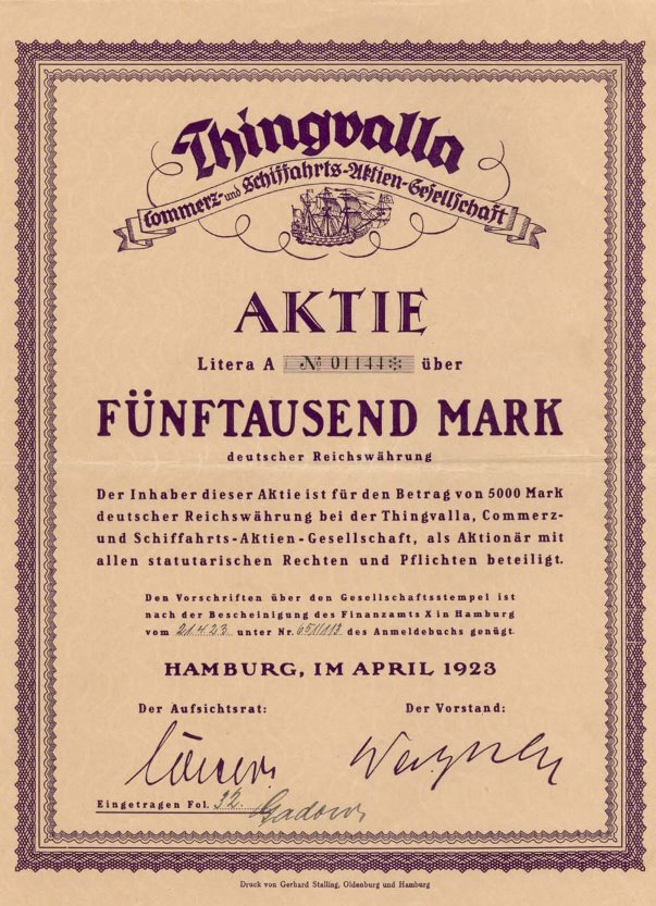 Thingvalla Commerz- und Schiffahrts-AG